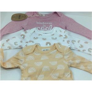 Rabbit Bear Organic Baby Girl BODYSUITS Bodysuit, MultiColor, Size 6-9 Months